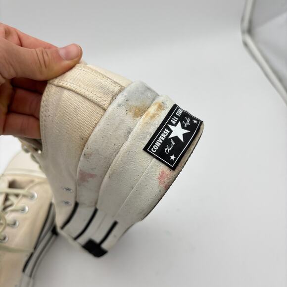 Converse DRKSHDW DBL DRKSTAR Ox Rick Owens Platform Shoes Men's 11 - Picture 15 of 16